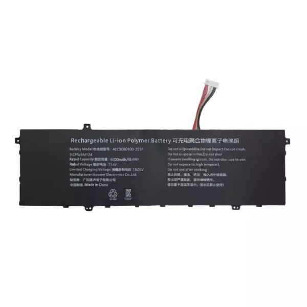 Baterai Laptop AEC5080100-3S1P