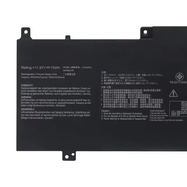 Baterai Laptop ASUS C31N2310 - Gambar 3