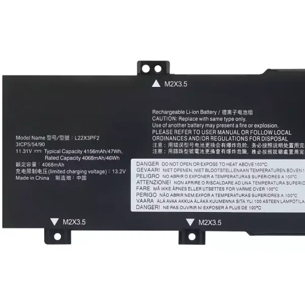 Baterai Laptop LENOVO L22X3PF2 L22L3PF2 L22M3PF2 L22D3PF2 L22C3PF2 - Gambar 3