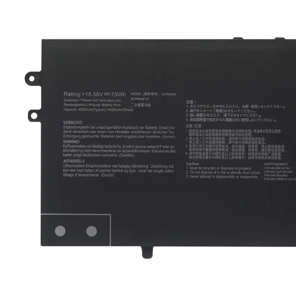 Baterai Laptop ASUS C41N2304 - Gambar 3