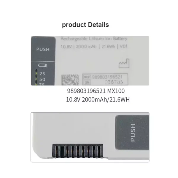 Pengganti Baterai Untuk Philips 989803196521 - Gambar 4