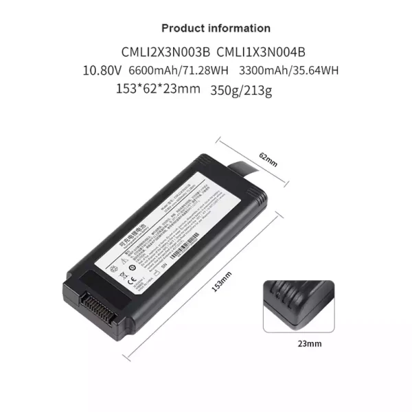 Pengganti Baterai Untuk CMLI2X3N003B,COMEN V1 Portable ventilator - Gambar 2