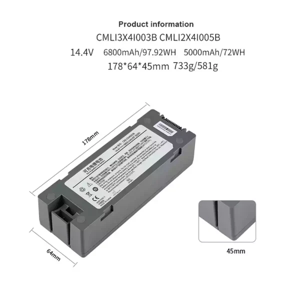 Pengganti Baterai Untuk COMEN CMLI2X4I005B CMLI2X4I002B - Gambar 3