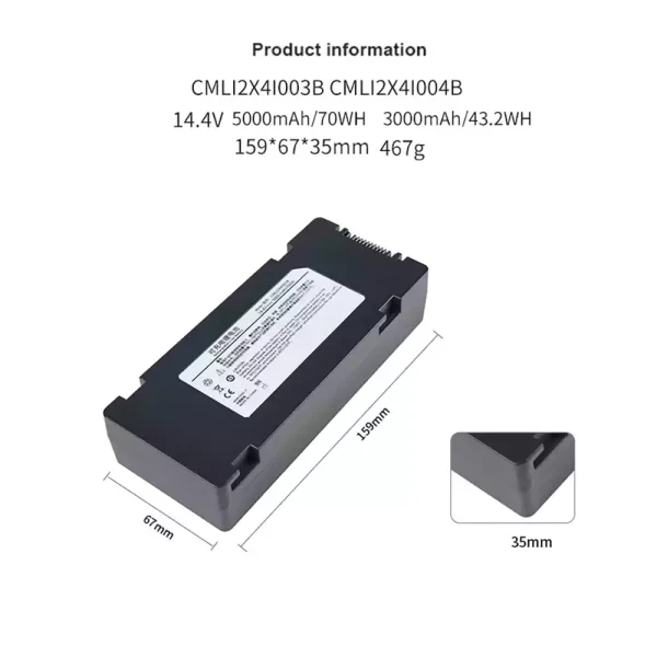Pengganti Baterai Untuk COMEN CMLI2X4I003B - Gambar 2