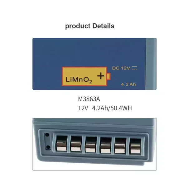Pengganti Baterai Untuk Philips HeartStart FR2 HeartStart FR2+ M3860A M3861A M3863A M3840A M3841A - Gambar 4