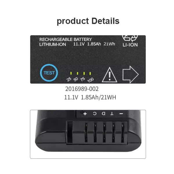 Pengganti Baterai Untuk GE 2016989-002 2016989-003 DR203 Solar 8000i - Gambar 2