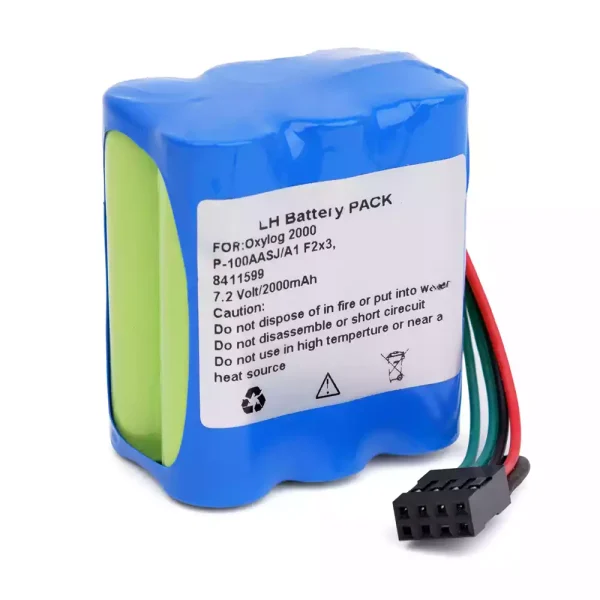 Pengganti Baterai Untuk Oxylog 2000 P-100AASJ/A1 F2x3 8411599 - Gambar 2