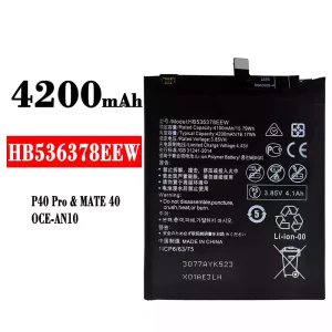 Baterai Original HB536378EEW for HUAWEI P40 Pro/Mate 40/TD Tech M40/Mate 40E