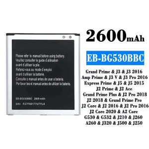 Baterai Original EB-BG530BBC for Samsung J3/J3 2016/J3 V/J3 Pro 2016/J5/J5 2015/J2 Ace/J2 Pro 2018/J2 2018/J2 Core/J2 2016/J2 Pro 2016/J2 Core 2020/A2 Core