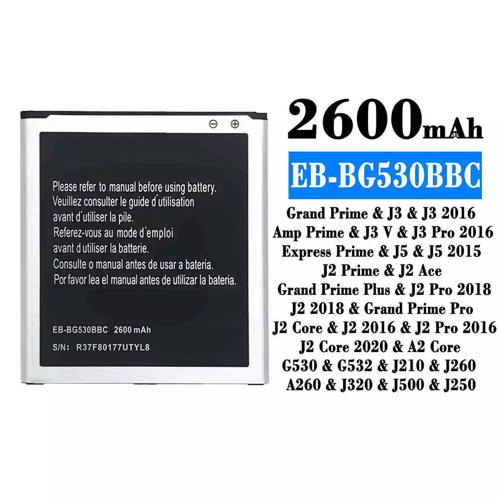 Baterai Original EB-BG530BBC for Samsung J3/J3 2016/J3 Pro 2016/J5/J5 2015