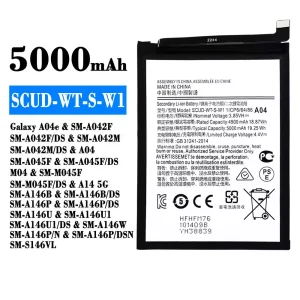 Baterai Original SCUD-WT-S-W1 for Samsung Galaxy A04e/A14 5G