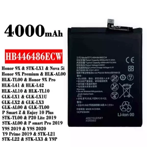 Baterai Original HB446486ECW for HUAWEI Honor 9X/Honor 9X Pro