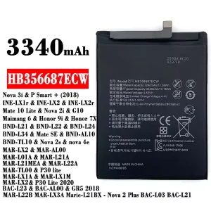 Baterai Original HB356687ECW for HUAWEI Nova 3i / Mate 10 Lite / Nova 2i / Honor 9i / Honor 7X / Nova 2s / nova 4e/P30 lite / P30 Lite 2020 /