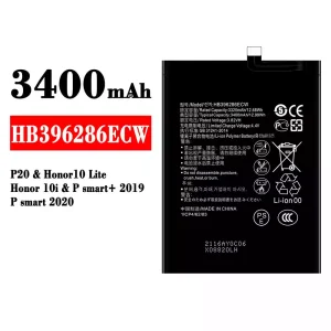 Baterai Original HB396286ECW for HUAWEI P20 / Honor 10 Lite / Honor 10i / P smart+ 2019 / P smart 2020