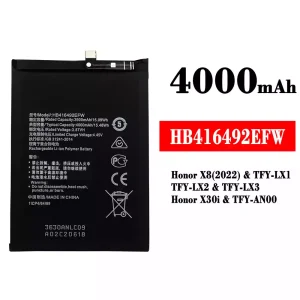 Baterai Original HB416492EFW for HUAWEI Honor X8(2022) / Honor X30i