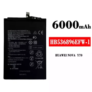 Baterai Original HB536896EFW-1 for HUAWEI NOVA Y70