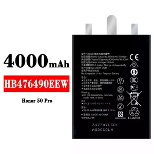 Baterai Original HB476490EEW for HUAWEI Honor 50 Pro