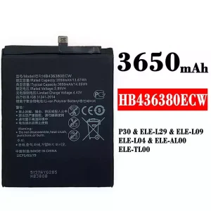 Baterai Original HB436380ECW for HUAWEI P30