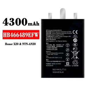 Baterai Original HB466489EFW for HUAWEI Honor X20