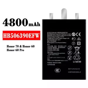 Baterai Original HB506390EFW for HUAWEI Honor 70 / Honor 60 / Honor 60 Pro