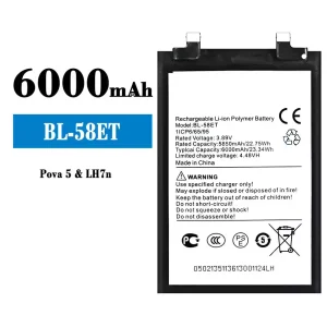 Baterai Original BL-58ET for Tecno Pova 5