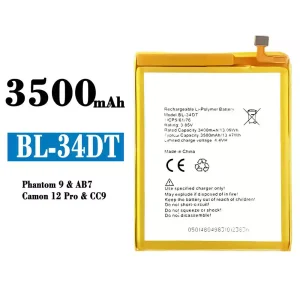 Baterai Original BL-34DT for Tecno Phantom 9/ Camon 12 Pro