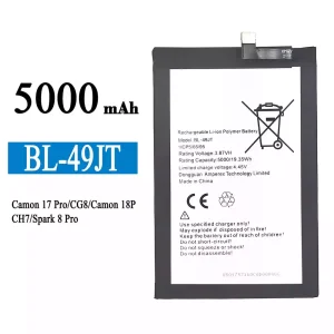 Baterai Original BL-49JT for Tecno Camon 17 Pro / Camon 18P / Spark 8 Pro