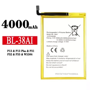 Baterai Original BL-38AI for Tecno P13 / P13 Plus / P31 / P32 / P33 / W5504