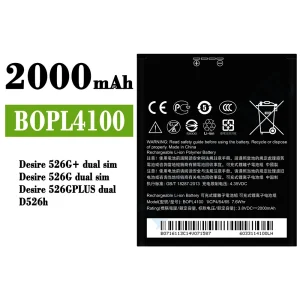 Baterai Original BOPL4100 B0PL4100 for HTC Desire 526G+ dual sim / Desire 526G dual sim