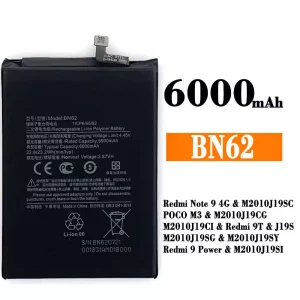 Baterai Original BN62 for Xiaomi Redmi Note 9 4G / Redmi 9T / Redmi 9 Power