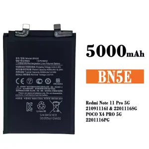 Baterai Original BN5E for Xiaomi Redmi Note 11 Pro 5G / POCO X4 PRO 5G