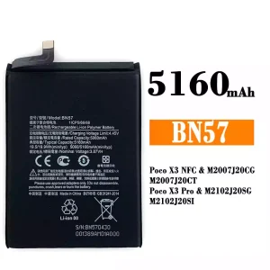 Baterai Original BN57 for Xiaomi Poco X3 NFC /Poco X3 Pro