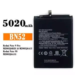 Baterai Original BN52 for Xiaomi Redmi Note 9 Pro / Redmi Note 9S