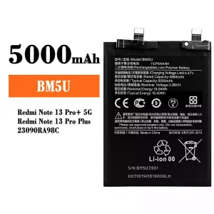 Baterai Original BM5U for Xiaomi Redmi Note 13 Pro+  / Redmi Note 13 Pro Plus