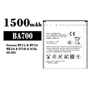 Baterai Original BA700 for Sony Ericsson MT11i / MT15i / MK16i / ST18i / St18a / SO-03C