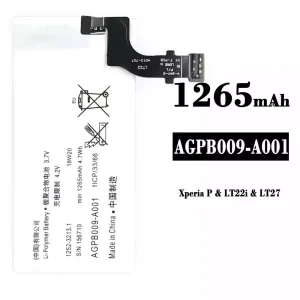 Baterai Original AGPB009-A001 for Sony Xperia P/ LT22i / LT27