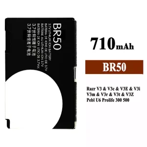 Baterai Original BR50 for Motorola Razr V3 / V3c / V3E / V3i / V3m / V3r / V3t / V3Z / Pebl U6 Prolife 300 500