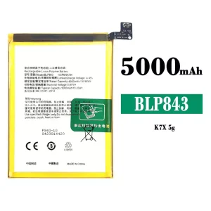 Baterai Original BLP843 for OPPO K7X 5G