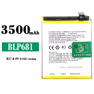 Baterai Original BLP681 for OPPO R17 / F9 4+64 version
