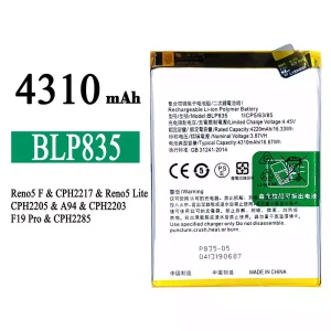 Baterai Original BLP835 for OPPO Reno5 F /Reno5 Lite /F19 Pro /A94 4G