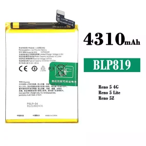 Baterai Original BLP819 for OPPO Reno 5 4G /Reno 6 4G /F19 Pro Plus /Reno 5 Lite /Reno 5Z