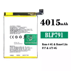 Baterai Original BLP791 for OPPO Reno 4 4G /Reno 4 Lite /F17 /A73 4G