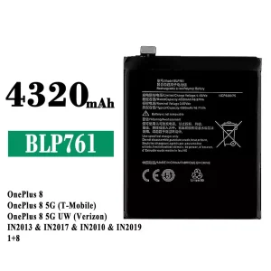 Baterai Original BLP761 for OPPO OnePlus 8