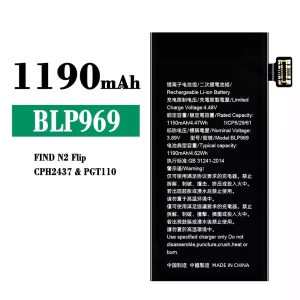 Baterai Original BLP969 for OPPO FIND N2 Flip