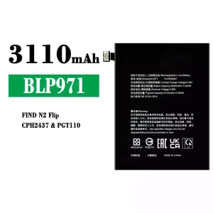 Baterai Original BLP971 for OPPO FIND N2 Flip/CPH2437/PGT110