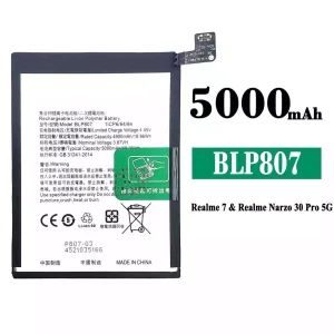 Baterai Original BLP807 for OPPO Realme 7/Realme Narzo 30 Pro