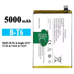 Baterai Original B-T6 for VIVO iQOO Z6 5G/T1 5G/Y55 5G