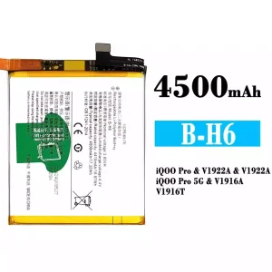 Baterai Original B-H6 for VIVO iQOO Pro 5G