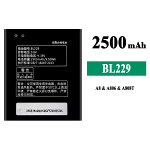 Baterai Original BL229 for Lenovo A8/A806/A808T
