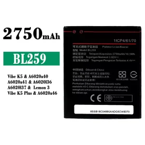 Baterai Original BL259 for Lenovo Vibe K5 / Lemon 3 / Vibe K5 Plus
